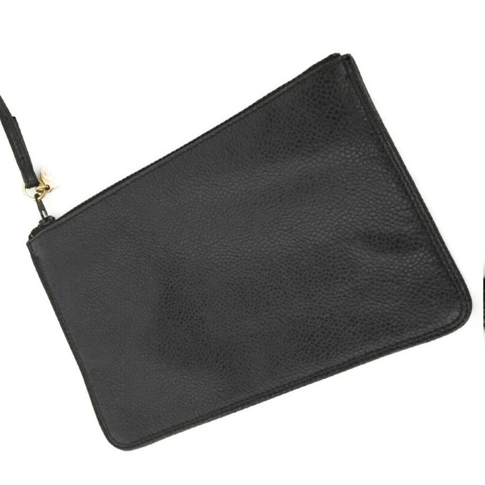 Authentic Chanel Vintage Caviar Bucket Bag Triple CC w 24k Gold-Plated Hardware - Picture 13 of 13